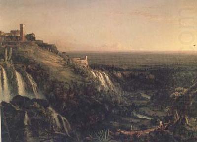 The Cascatelli,Tivoli,Kooking Towards Rome (mk13), Thomas Cole